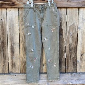 Embroidered Lucky Brand utility pant